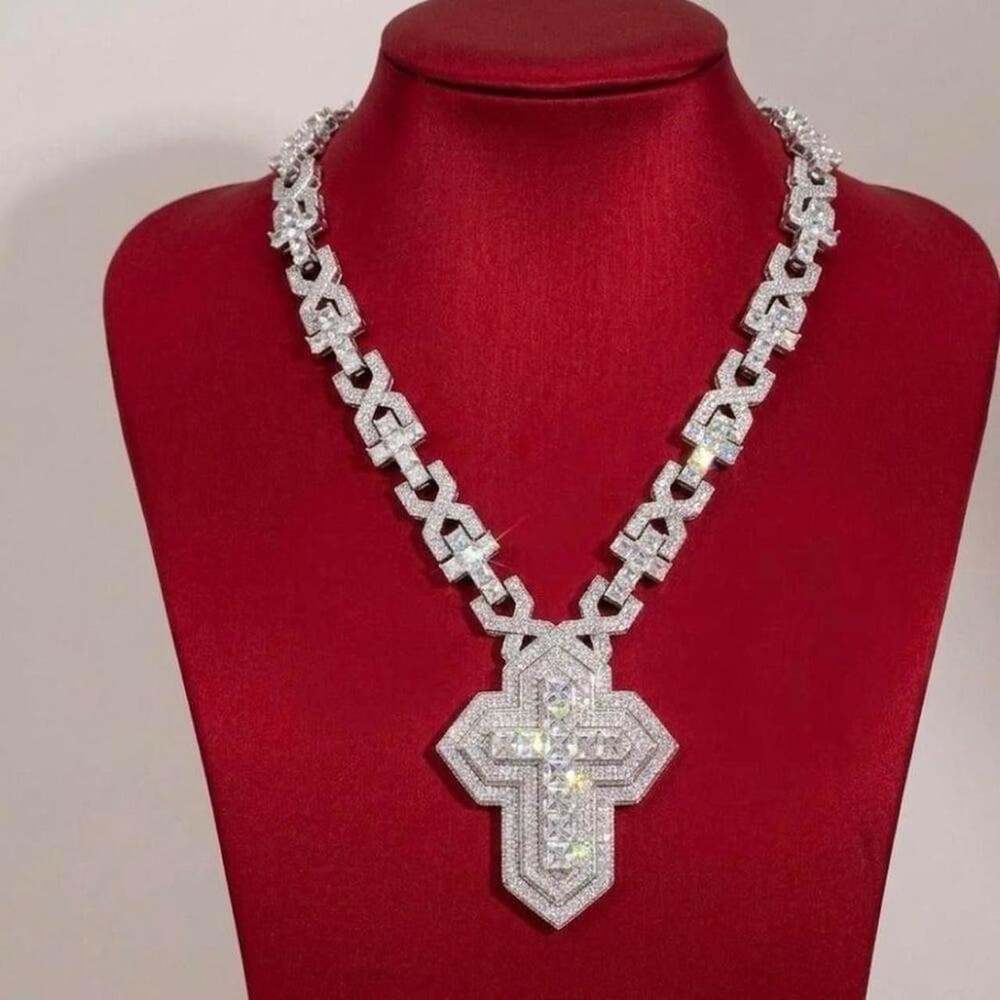 Cross Necklace and Silver cross pendant 20inch .